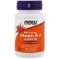 Витамины NOW Vitamin D3 5000 IU 120 капсул