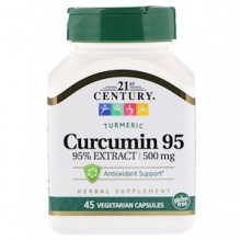  21st Century Curcumin 95 500 mcg 45 