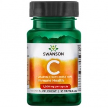  Swanson Vitamin C Rose Hips 1000 mg 30 