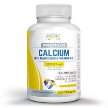  Proper Vit Premium Calcium with Magnesium + Vitamin D3 100 